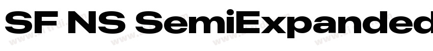 SF NS SemiExpanded字体转换